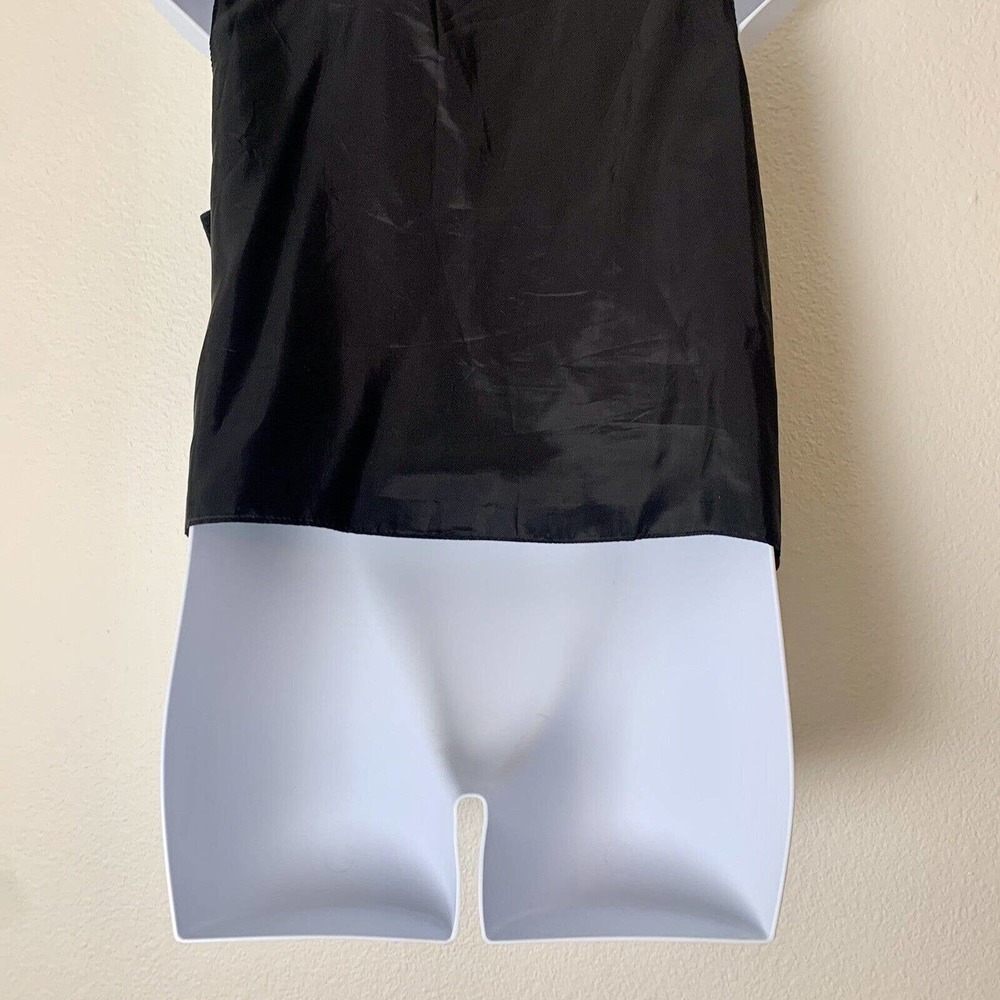 SANTA FE Womens Leather Suede Vest L Fringe Bohemian Black Button Up Sleeveless - Picture 7 of 9